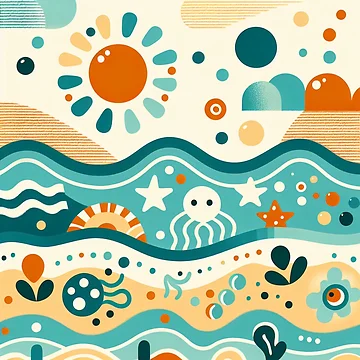 Artwork thumbnail, Beach Nursery Design - 28 by Acabee