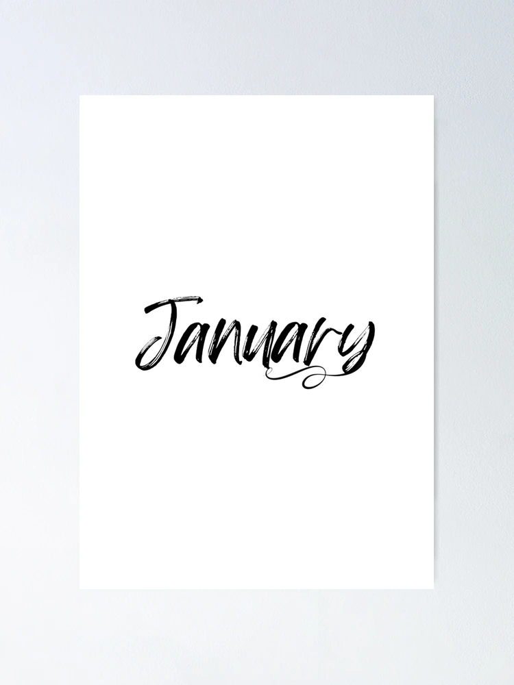 Thumbnail 1 of 3, Poster, Born in January designed and sold by SWAR89.