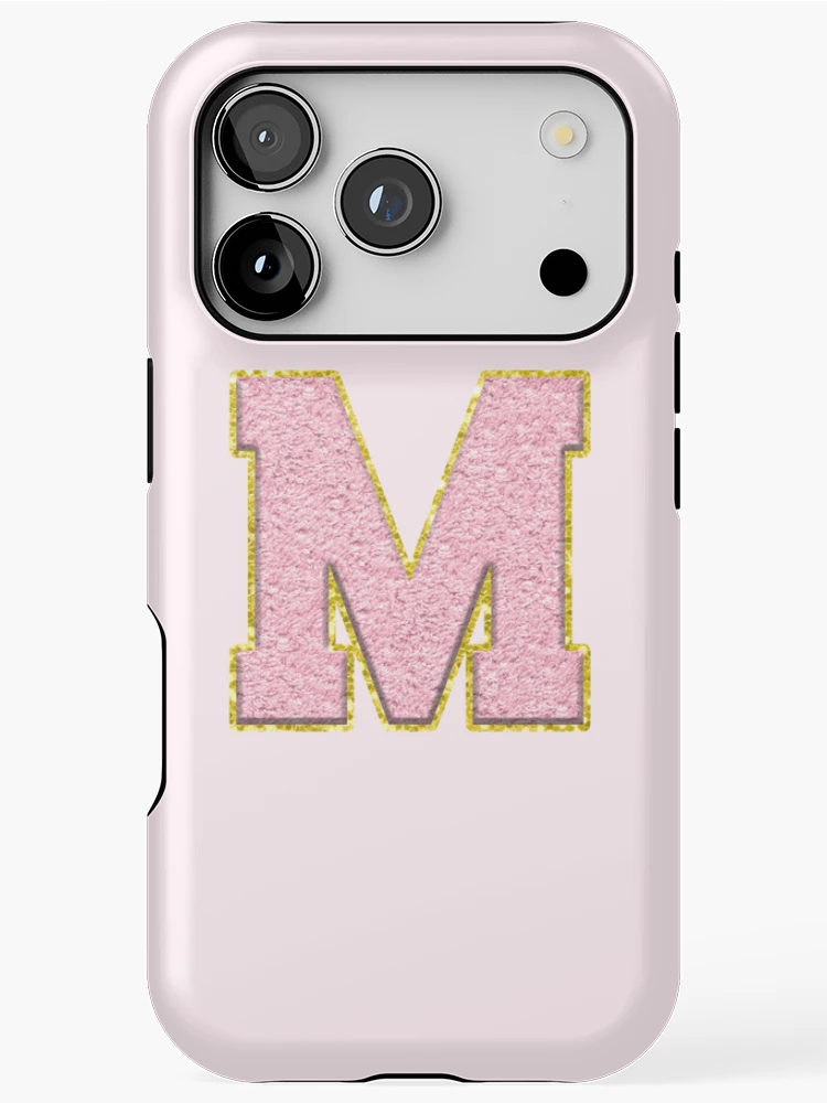 Thumbnail 1 of 4, iPhone Case, M Preppy Varsity Letter Patch designed and sold by Creative Brat Design Studio.