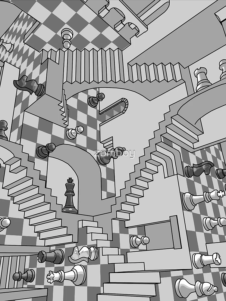 Thumbnail 4 of 4, Graphic T-Shirt, Check Dimension designed and sold by zomboy.