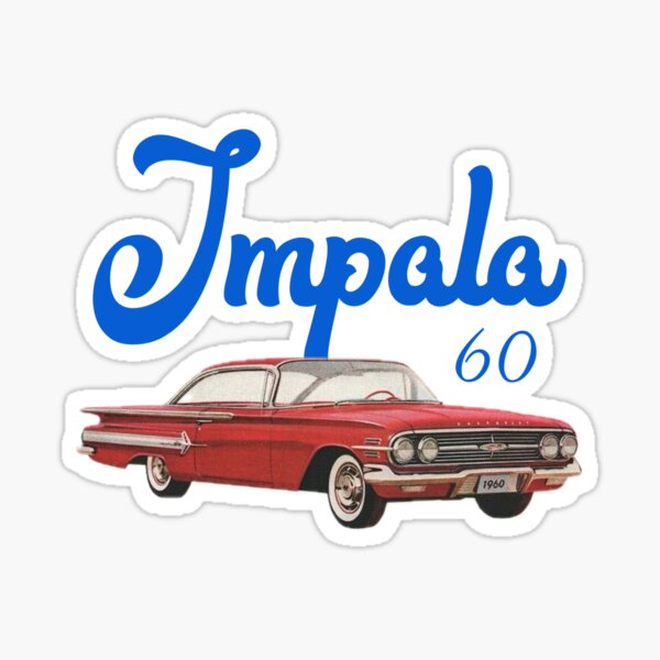 Aperçu de l'œuvre Chemise Impala 60 voiture rouge créée et vendue par cicadaadams.