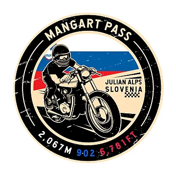 Artwork thumbnail, Mangart Pass | Slovenia | Motorcycle by KrisSidDesigns