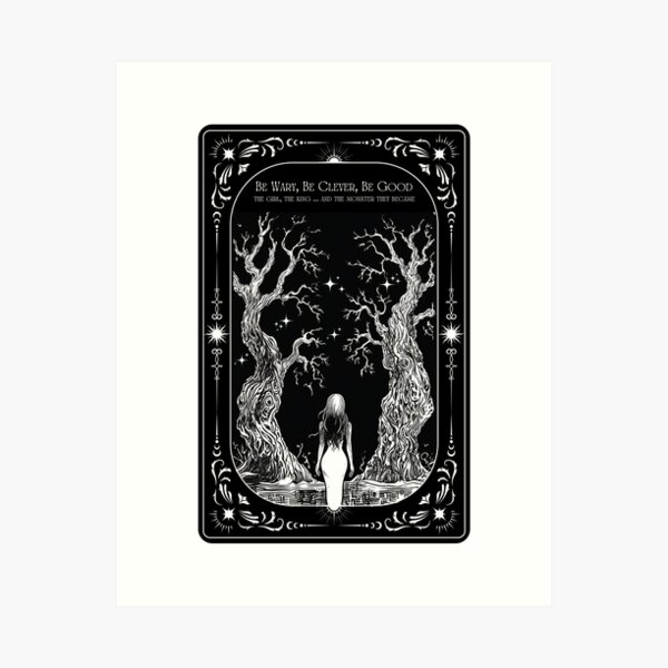 Aperçu de l'œuvre Carte de tarot Une fenêtre sombre créée et vendue par inkdrinkingdove.