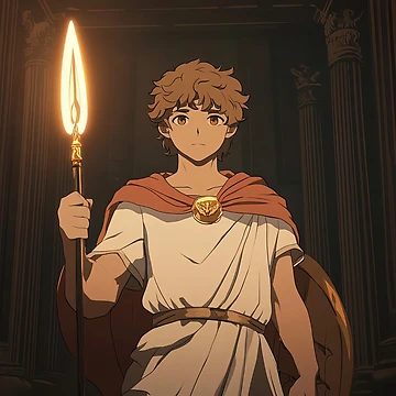 Artwork thumbnail, Greek Warrior | Anime style by ComicsFactory