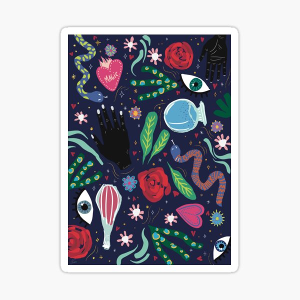 Aperçu de l'œuvre Symboles magiques d'un jardin enchanté créée et vendue par Savalenka.