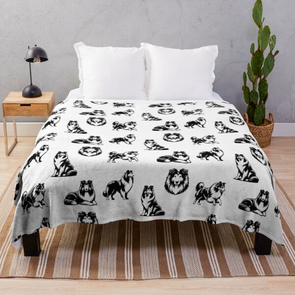 Item preview, Rough Collie Dogs Black Silhouette designed and sold by TheAnimalZ00.