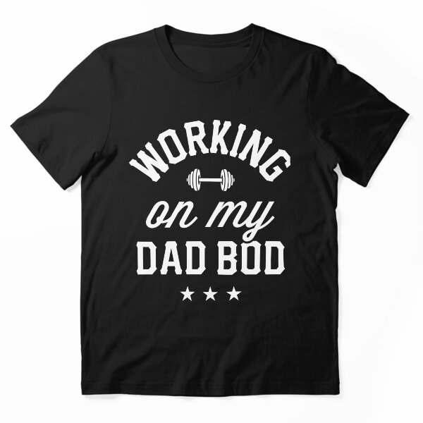 Aperçu de l'œuvre Travailler sur mon père Bod - Grossesse d'entraînement de gym drôle créée et vendue par qualitytimes.