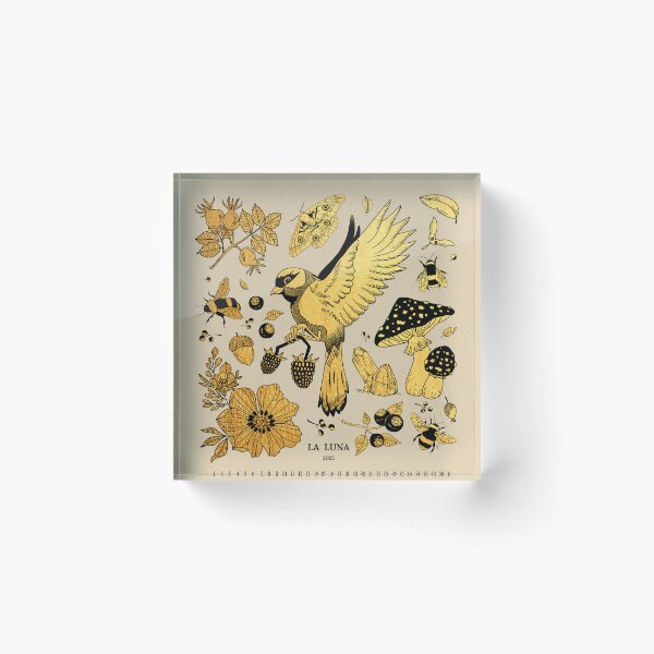 Item preview, Calendario lunar botánico dorado de 2025 designed and sold by Alika's Garden.