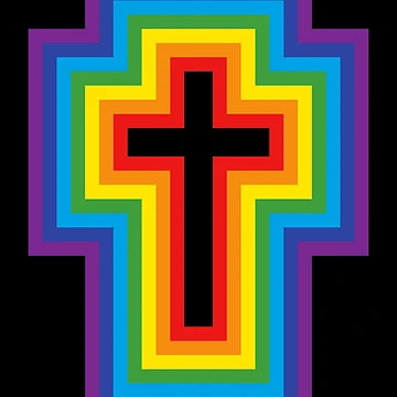 Artwork thumbnail, Rainbow Cross by joshcartoonguy