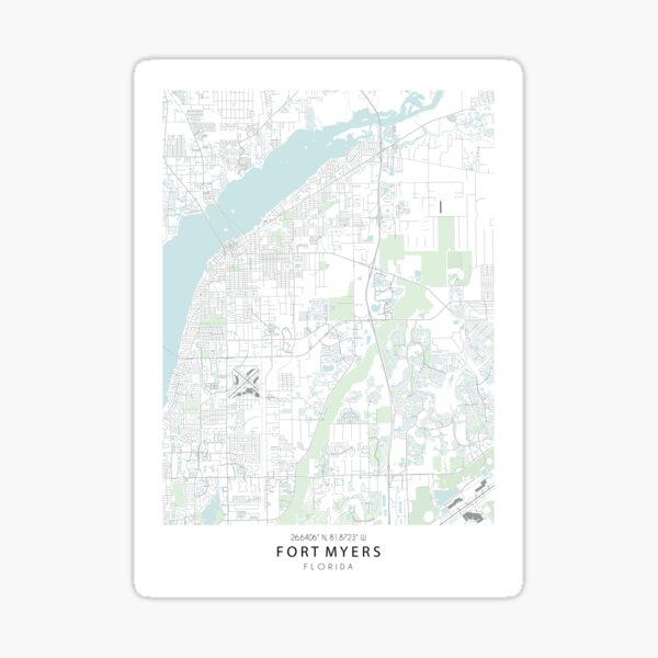 Item preview, Mapa de Fort Myers designed and sold by SHAMPAIN-ART-CO.