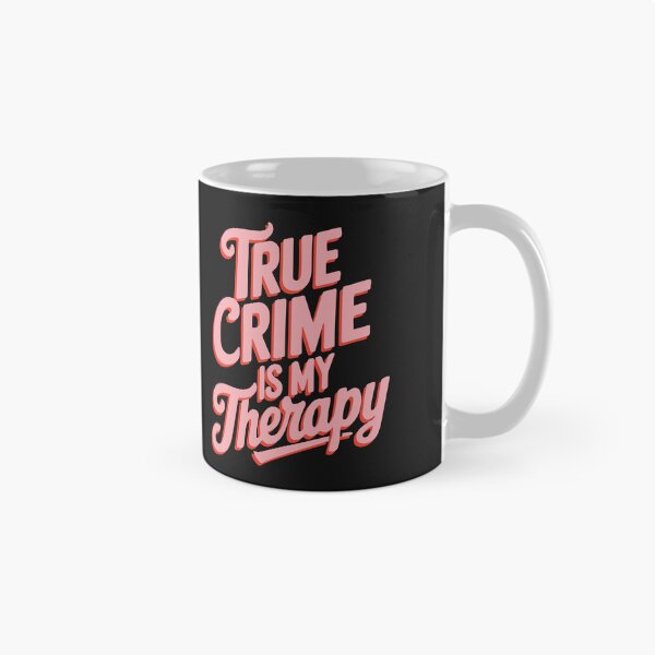 Aperçu de l'œuvre Le vrai crime est ma thérapie créée et vendue par cafelab.