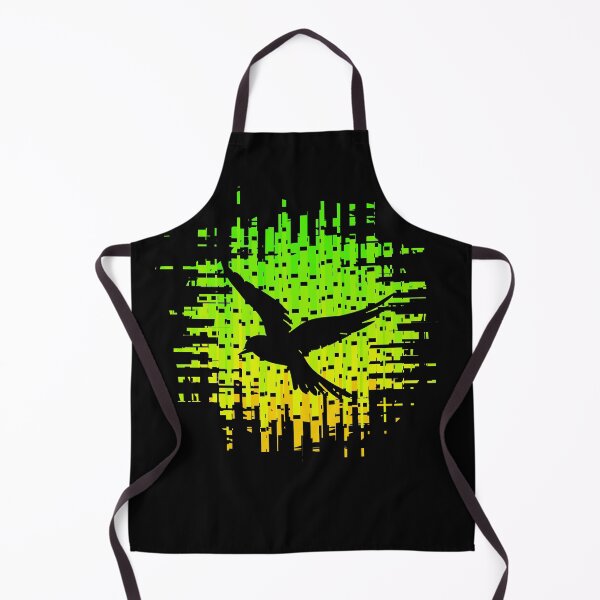 Item preview, Retrofuturistic Nighttime Neon City Bird Retro Black Bird 3 of 4 designed and sold by Beachy.