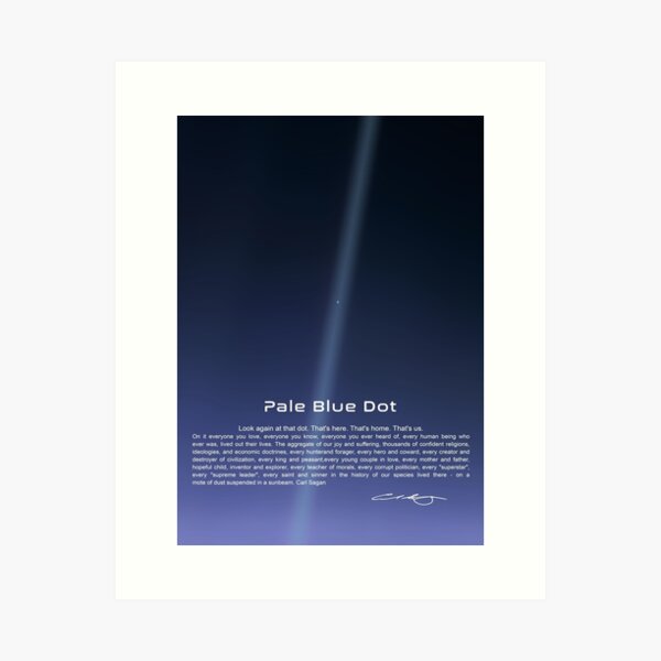 Artikelvorschau, Pale Blue Dot - Carl Sagan entworfen und verkauft von My Digital Mind.