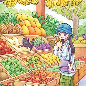 Artwork thumbnail, fruit shop by rowonart