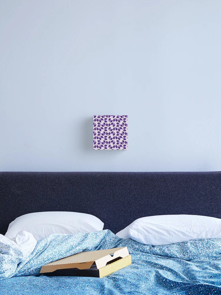 Thumbnail 2 of 3, Canvas Print, Purple circle pattern designed and sold by RuthB-Design.