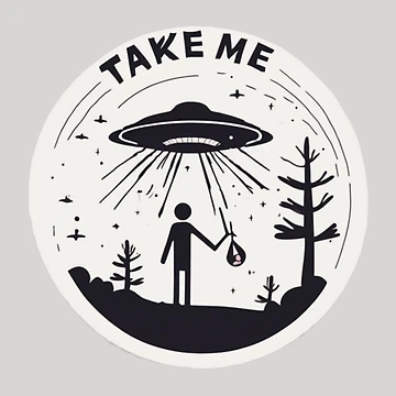 Artwork thumbnail, Alien Ufo Take ME by Planetporridge