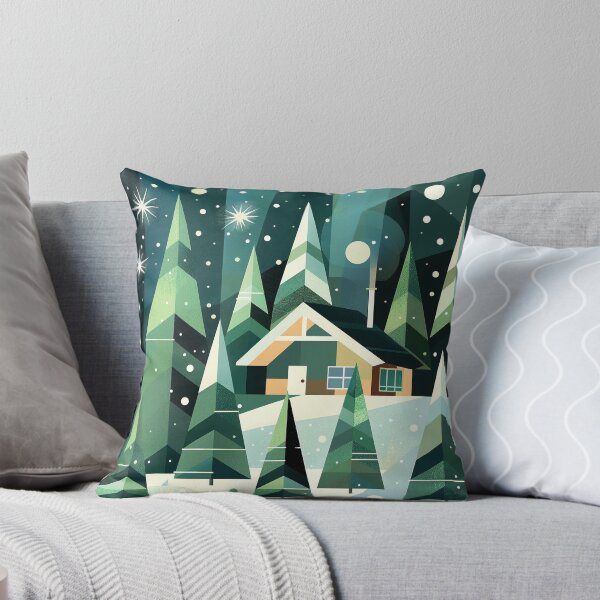Artikelvorschau, Winterliche Hütte im Wald entworfen und verkauft von ChillThunder.