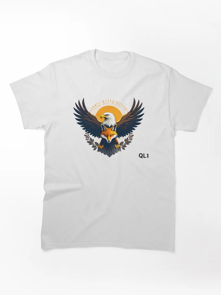 Thumbnail 1 of 7, Classic T-Shirt, QL1 Eagle and Fox Logo designed and sold by Foxx-One.