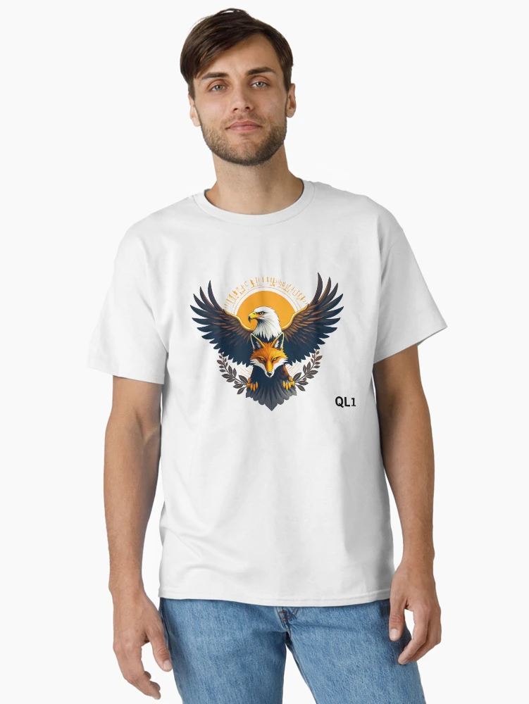 Thumbnail 2 of 7, Classic T-Shirt, QL1 Eagle and Fox Logo designed and sold by Foxx-One.