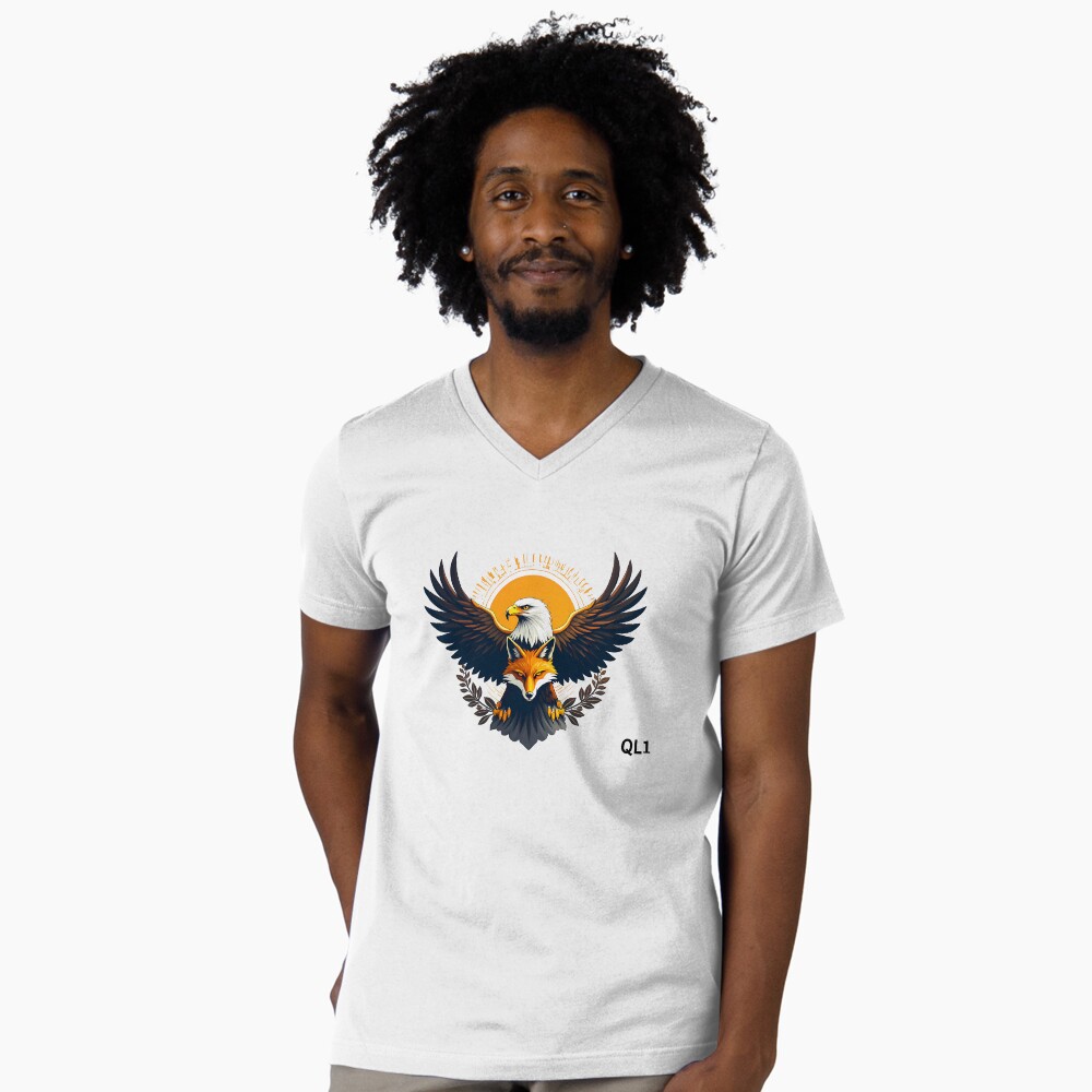 Item preview, V-Neck T-Shirt designed and sold by Foxx-One.