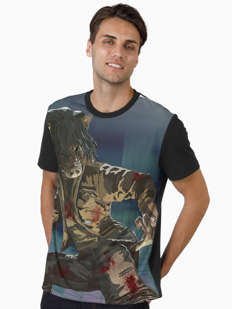 Thumbnail 2 of 4, Graphic T-Shirt, The Pig Full Art designed and sold by Mananaphobia.