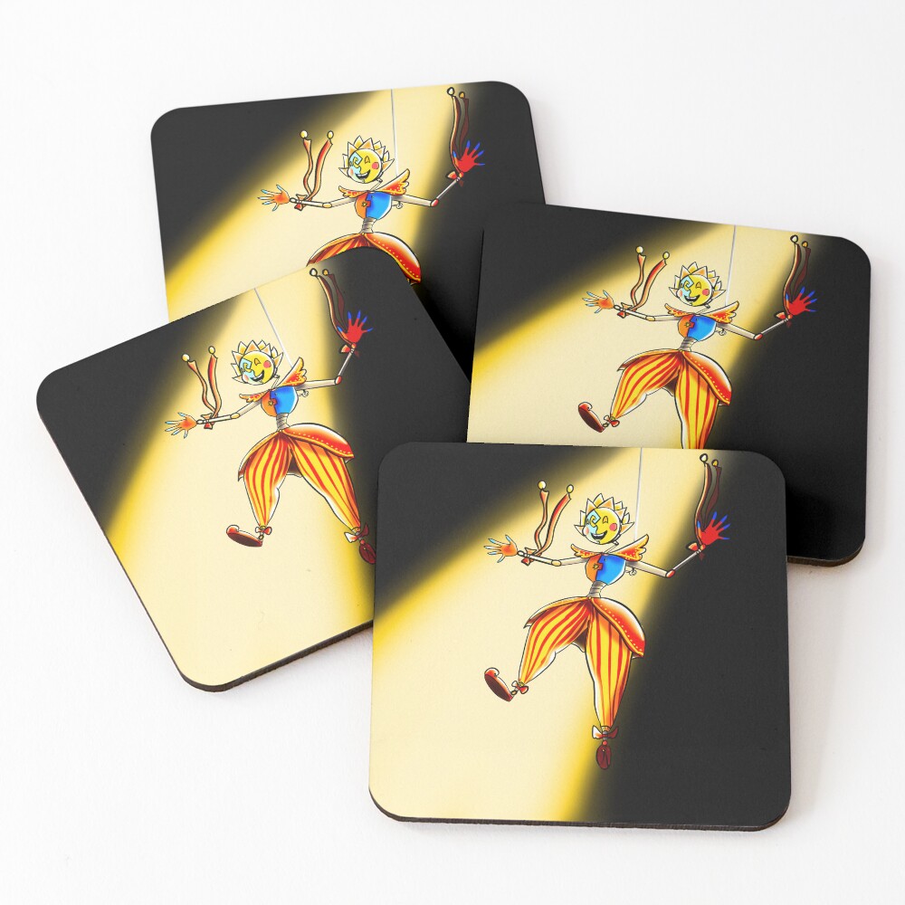 Aperçu de l'œuvre Dessous de verre (lot de 4) créée et vendue par WhimsysWhatnots.