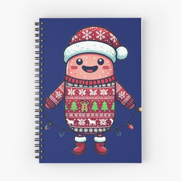 Item preview, Cozy Santa Sweater Microbe with Holiday Lights – Classic Christmas Design designed and sold by AdoraSticks.