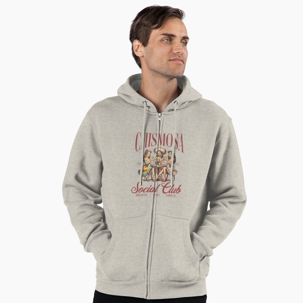 Vista previa del artículo con la obra «Sudadera con capucha y cremallera», diseñado y vendido por BancaJone.