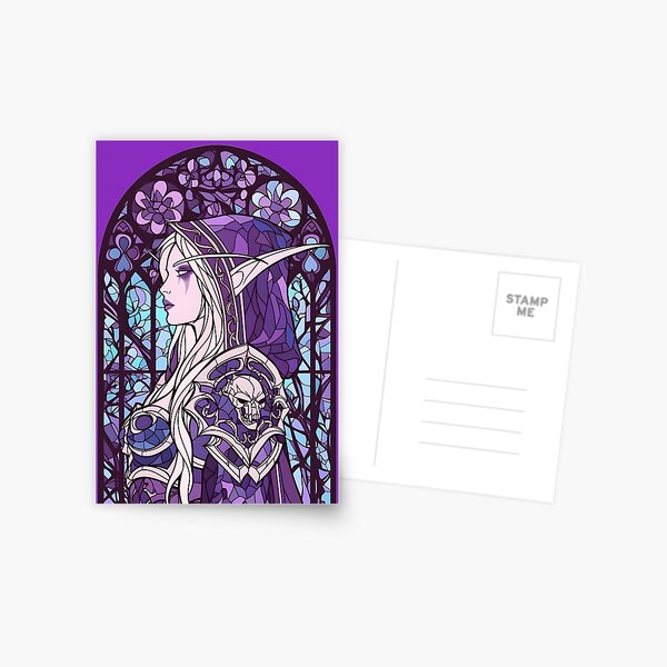 Item preview, Stained Glass Sylvanas designed and sold by SchellStation.