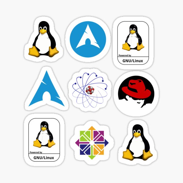 Item preview, Copia de Linux - 9 pegatinas designed and sold by PiotrC.