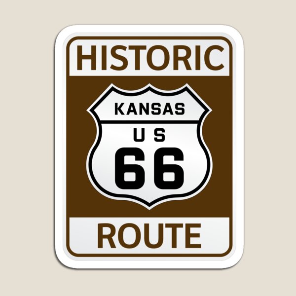 Aperçu de l'œuvre Route 66 historique des États-Unis - Kansas créée et vendue par travelwitheric.