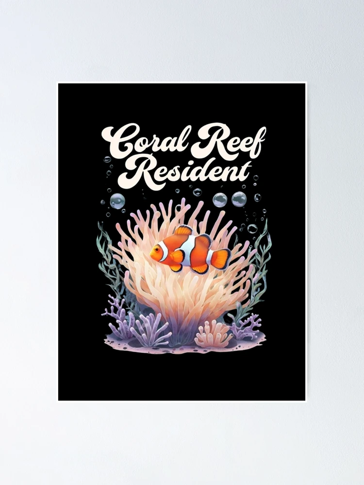 Thumbnail 1 of 3, Poster, Coral Reef Resident – Clownfish Edition designed and sold by nbg2012.