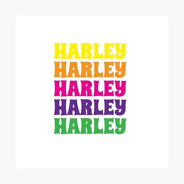 Artikelvorschau, Harley Name Mädchen Bunt entworfen und verkauft von Artbymonika.