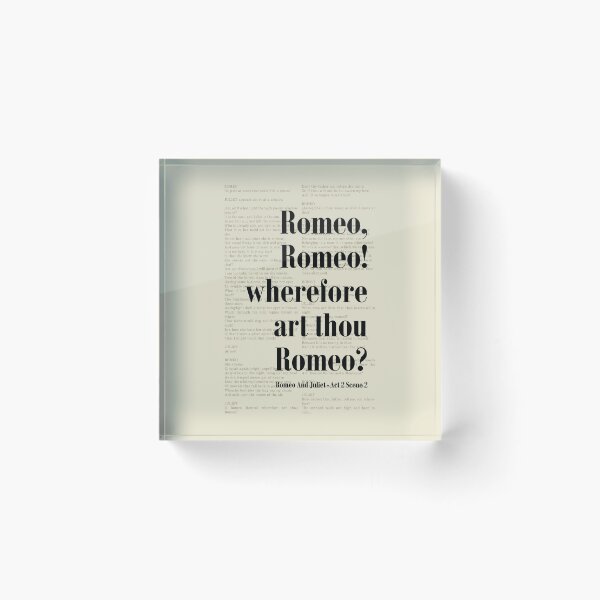 Aperçu de l'œuvre Roméo et Juliette William Shakespeare Pourquoi es-tu créée et vendue par kakarikihill.