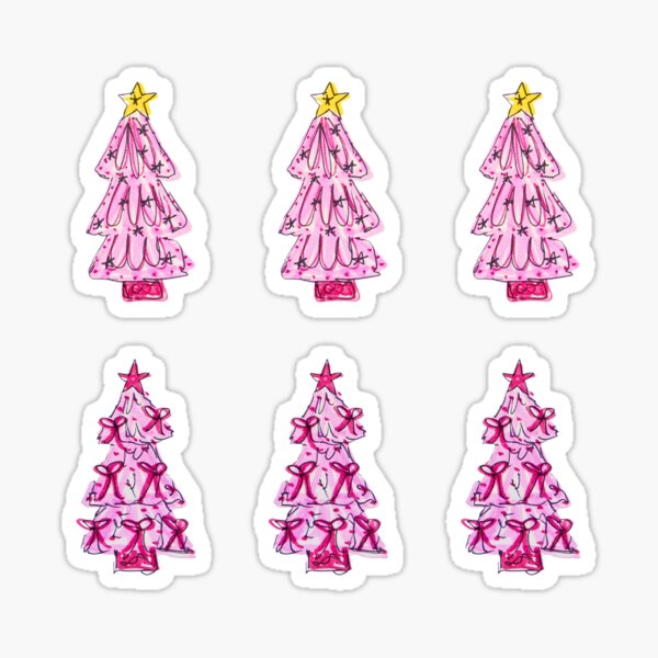 Aperçu de l'œuvre Arbres de Noël roses créée et vendue par livebrave3.