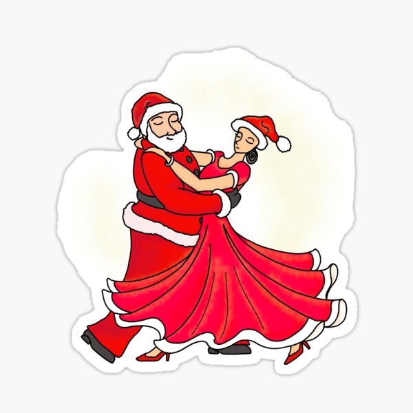 Item preview, Papá Noel bailando en el salón 2 designed and sold by silpa-sketches.