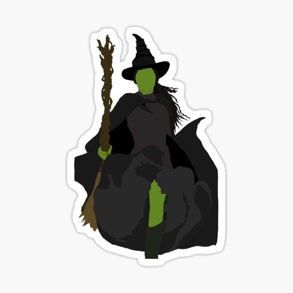 Item preview, Elphaba corriendo designed and sold by dazedstickerz.