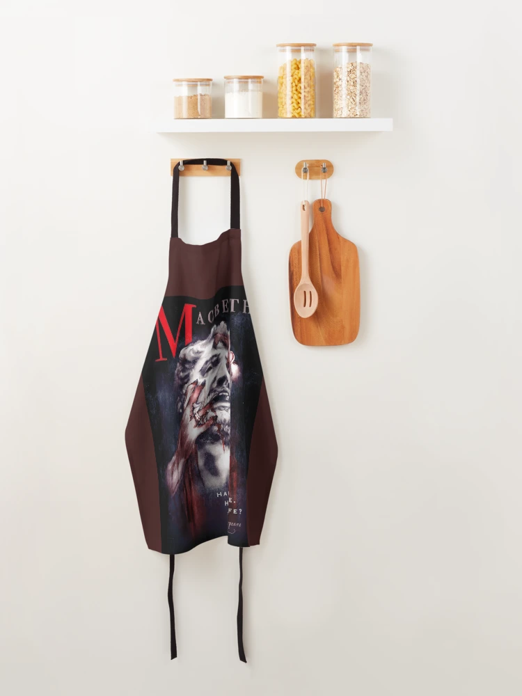 Thumbnail 4 of 6, Apron, Macbeth: Happy Wife. Happy Life? designed and sold by ZMcKDesign.