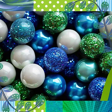 Artwork thumbnail, Shimmering Bead Elegance by NettaArts