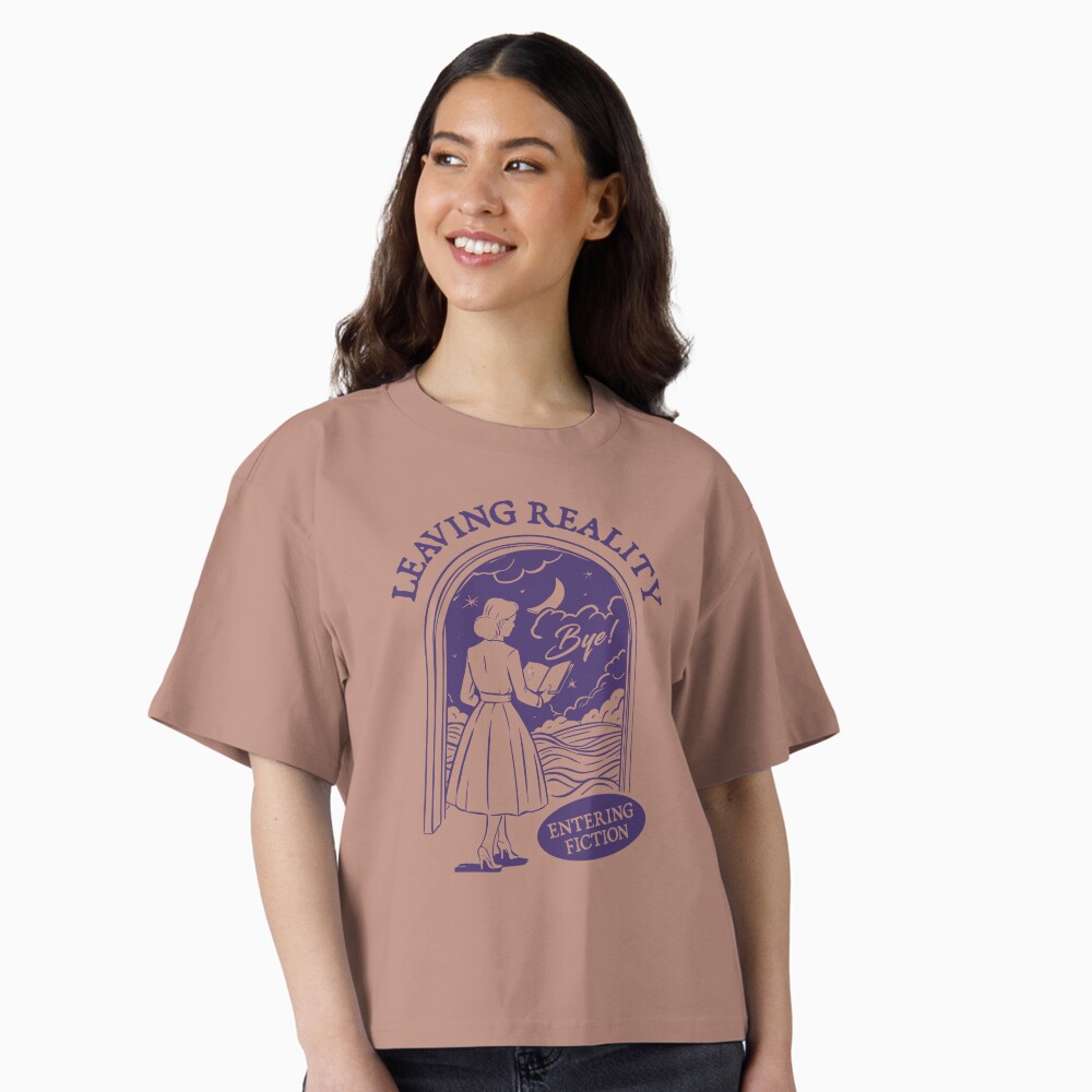 Vista previa del artículo con la obra «Camiseta holgada boxy», diseñado y vendido por BookWishEra.