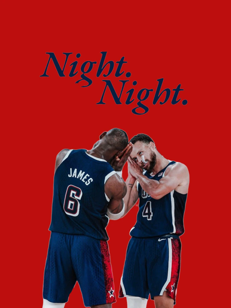 Thumbnail 4 of 4, iPhone Case, Steph Curry x Lebron Night Night designed and sold by Cartoon Basketball.