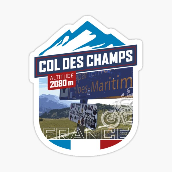 Aperçu de l'œuvre Col des Champs | Autocollants créée et vendue par Moppedhotel.