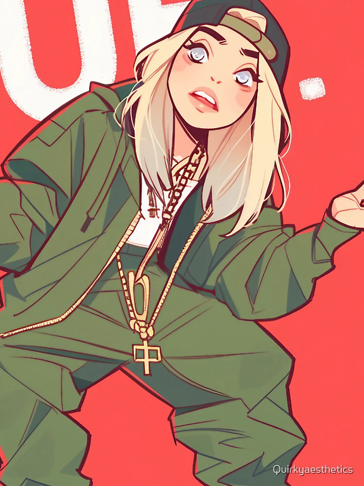 Thumbnail 4 of 4, iPhone Case, Billie's hair inspired avatar designed and sold by Quirkyaesthetics.