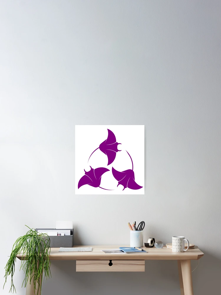 Thumbnail 2 of 3, Poster, Sting Ray circle designed and sold by broadwaygirl142.