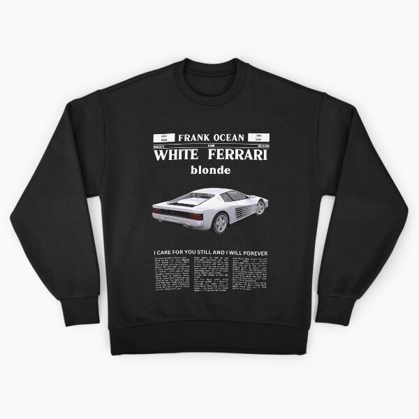 Aperçu de l'œuvre Frank Ocean Blanc Ferrari art Blond créée et vendue par apixelwall.