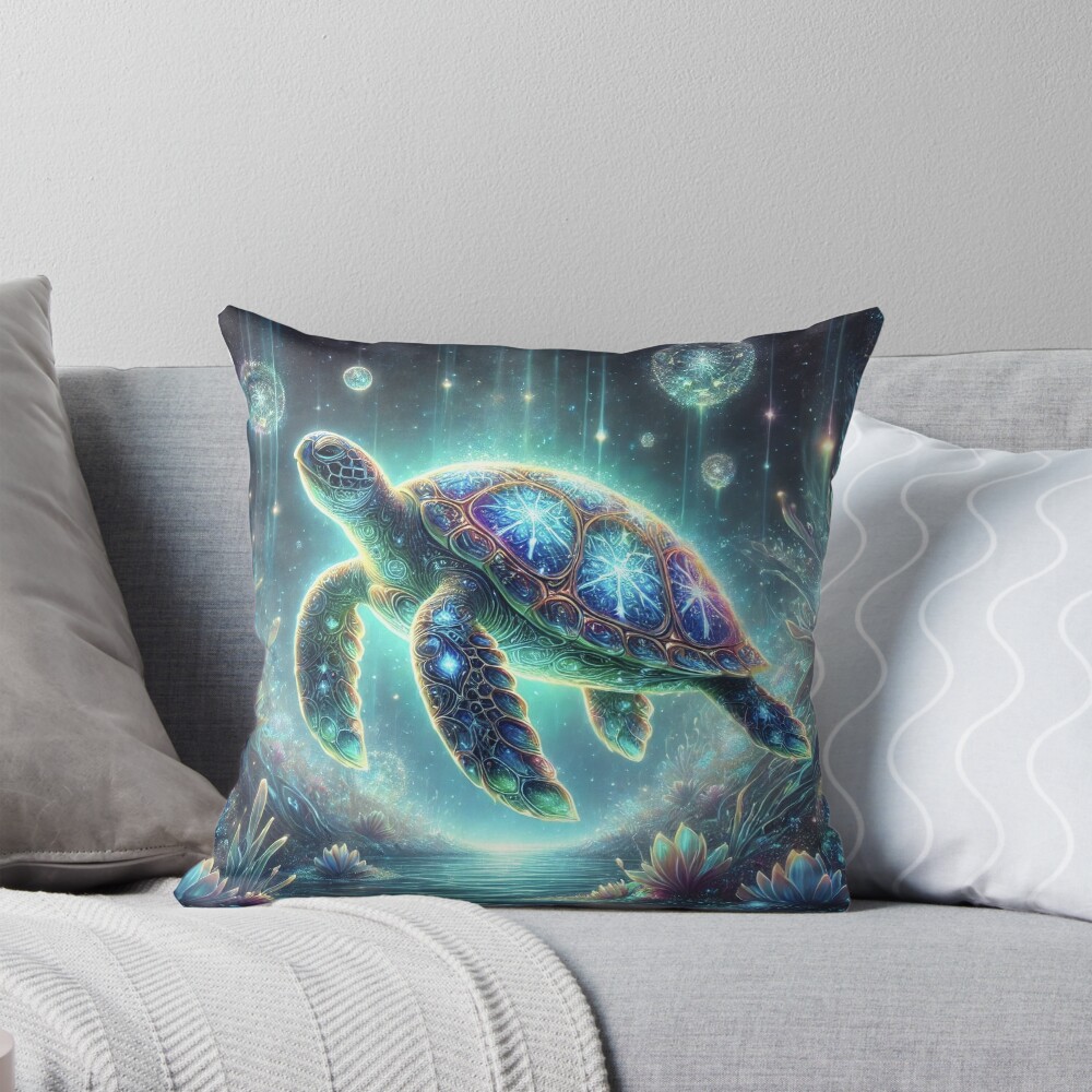 Item preview, Throw Pillow designed and sold by RealmBeastsAI.