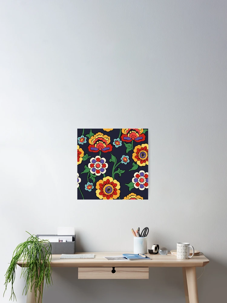 Thumbnail 2 of 3, Poster, Antique flowers designed and sold by BroccolinPeach.
