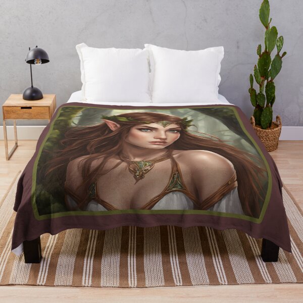 Item preview, Pretty Braun Elf, Elf girl, Girl, Anime, fantasy, astarion girl,  designed and sold by GOLDENGARDENART.