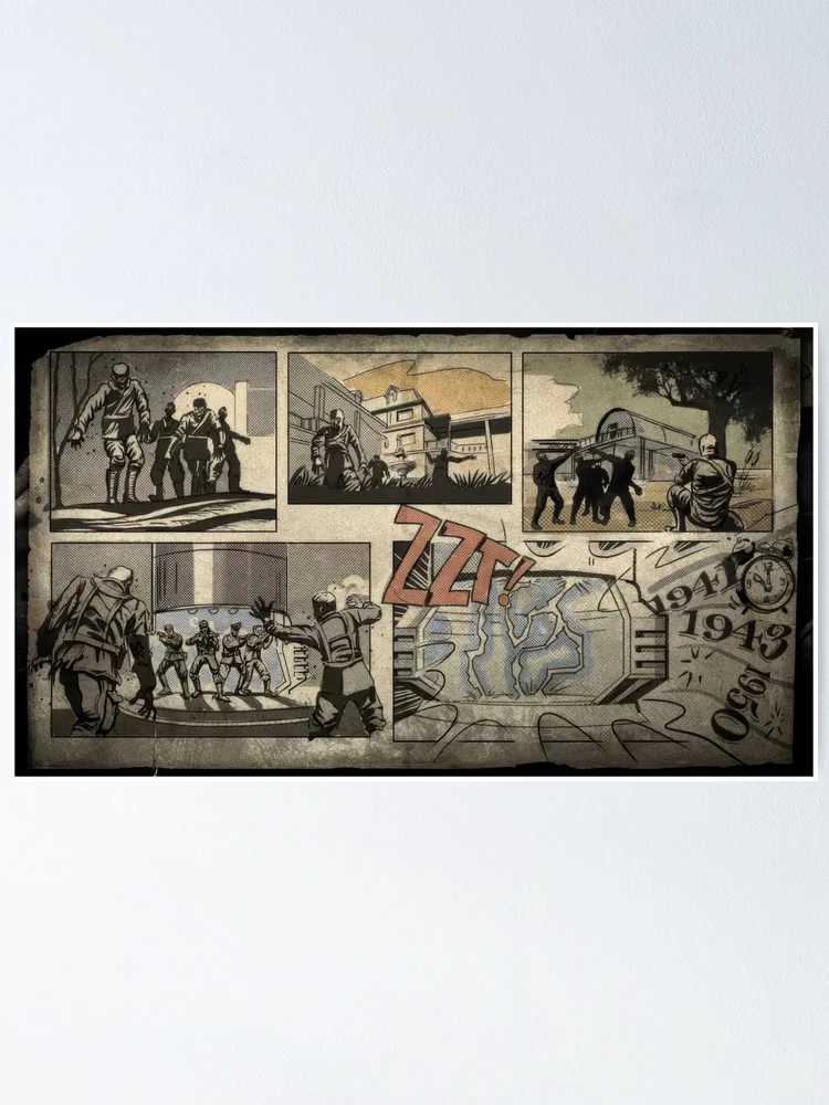 Thumbnail 1 of 3, Poster, Zombies loading screen comic designed and sold by Rccola55.