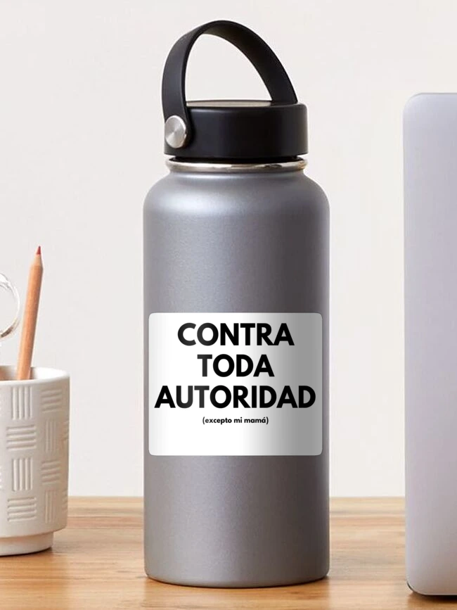 Imagen 1 de 3, Pegatina con la obra Contra toda autoridad, diseñada y vendida por cultleader420.